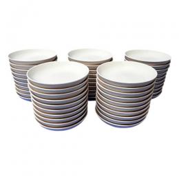 おまとめ割引 3号丸皿50枚組【直径約10.2cm】(白磁土)