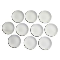 陶芸材料 素焼き 4号丸皿【直径約13.9cm】(白磁土)