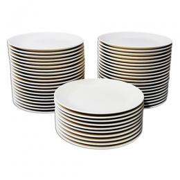 おまとめ割引 9号丸皿50枚組【直径28.4cm】(白磁)