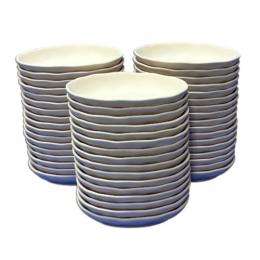 おまとめ割引 3号波ぶち楕円皿50枚組【約12.5cm×約9.3cm】(並)