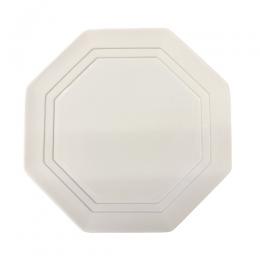 陶芸材料 素焼き 八角皿【直径約22.2cm】(並)