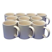 陶芸材料 素焼き マグカップ ストレート (大 )【高さ約  9.5cm】(並)